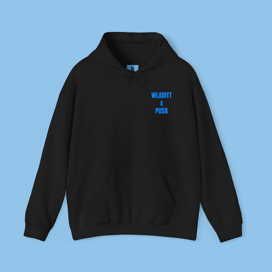 WLADITT x PUSB HOODIE - BLACK